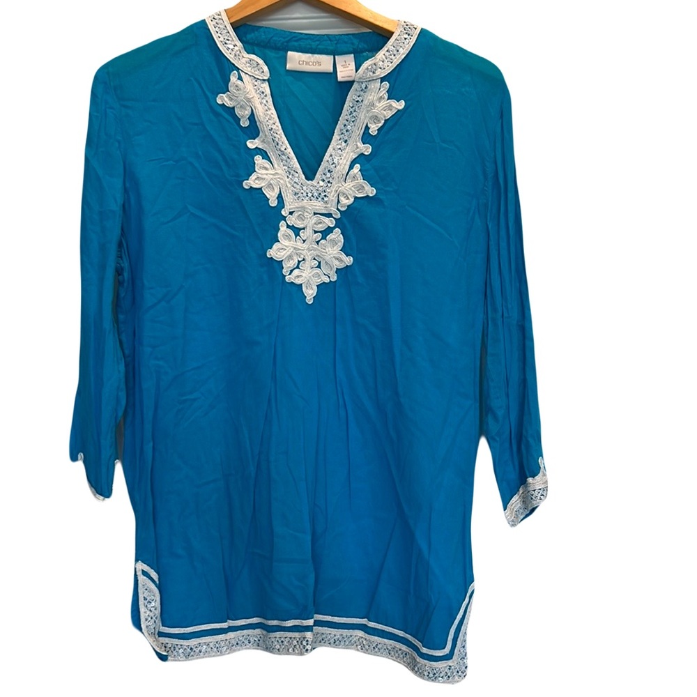 Chicos Turquoise ladies top